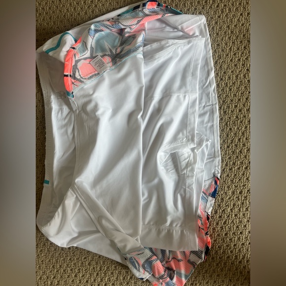 NWT Hard Tail Forever Athletic Kent Skort 13.5 W side slit color chalk womens XL - Picture 3 of 5